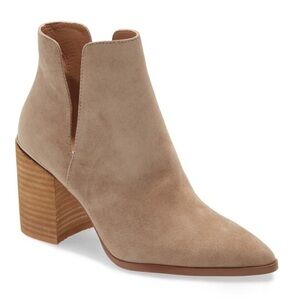 Steve Madden Tan Suede Ankle Booties